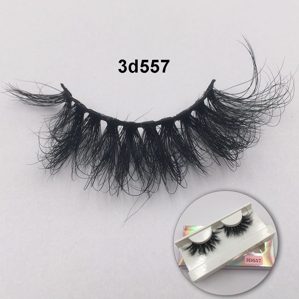 RED SIREN Fluffy Mink Lashes Short