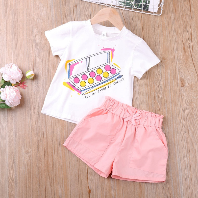 2T Girls Clothes Sets  T-Shirt+Denim