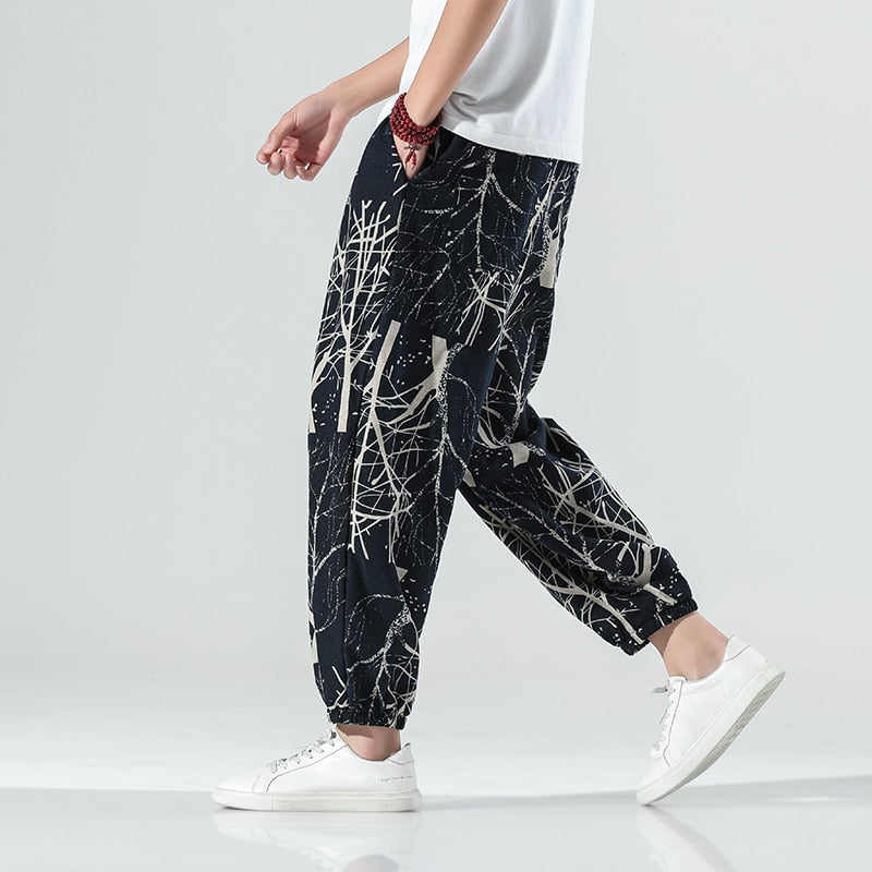 Harem Pants Men Solid