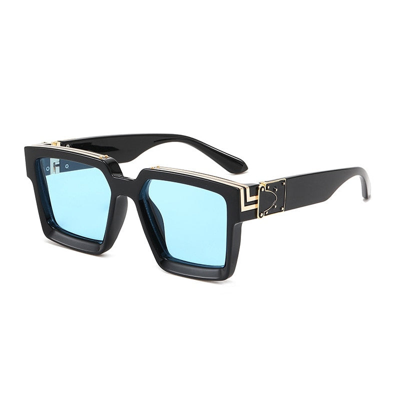 SHAUNA Retro Square Sunglasses