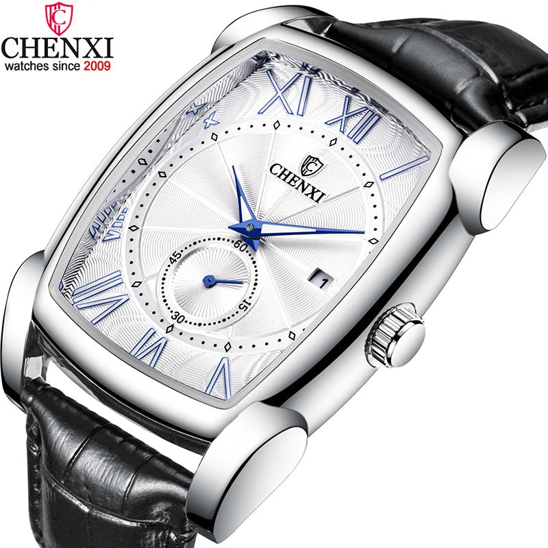 Montres carrées de luxe rétro pour hommes CHENXI