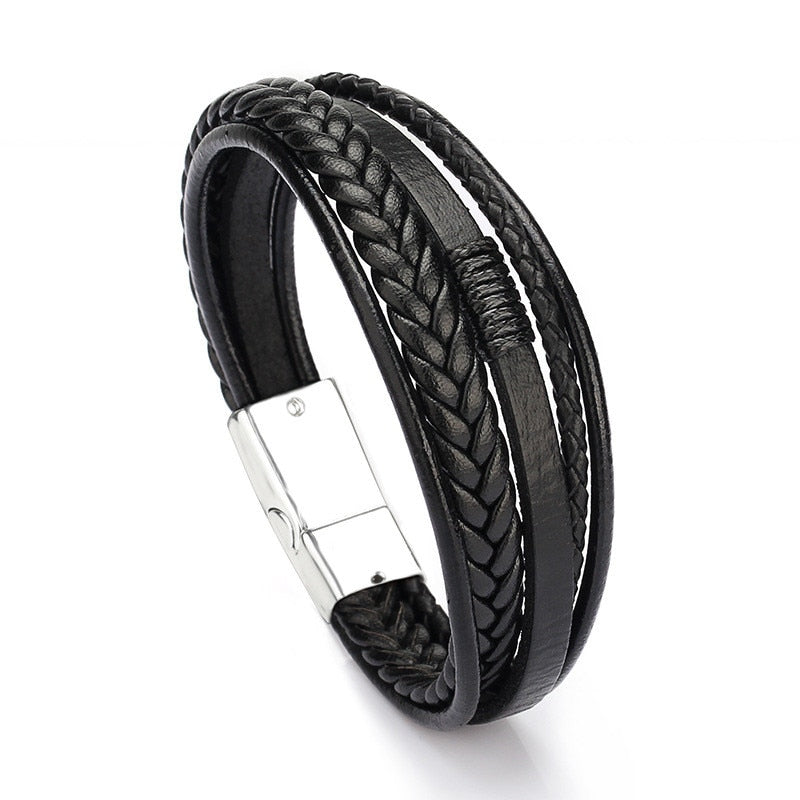 ZOSHI Trendy Genuine Leather Bracelets