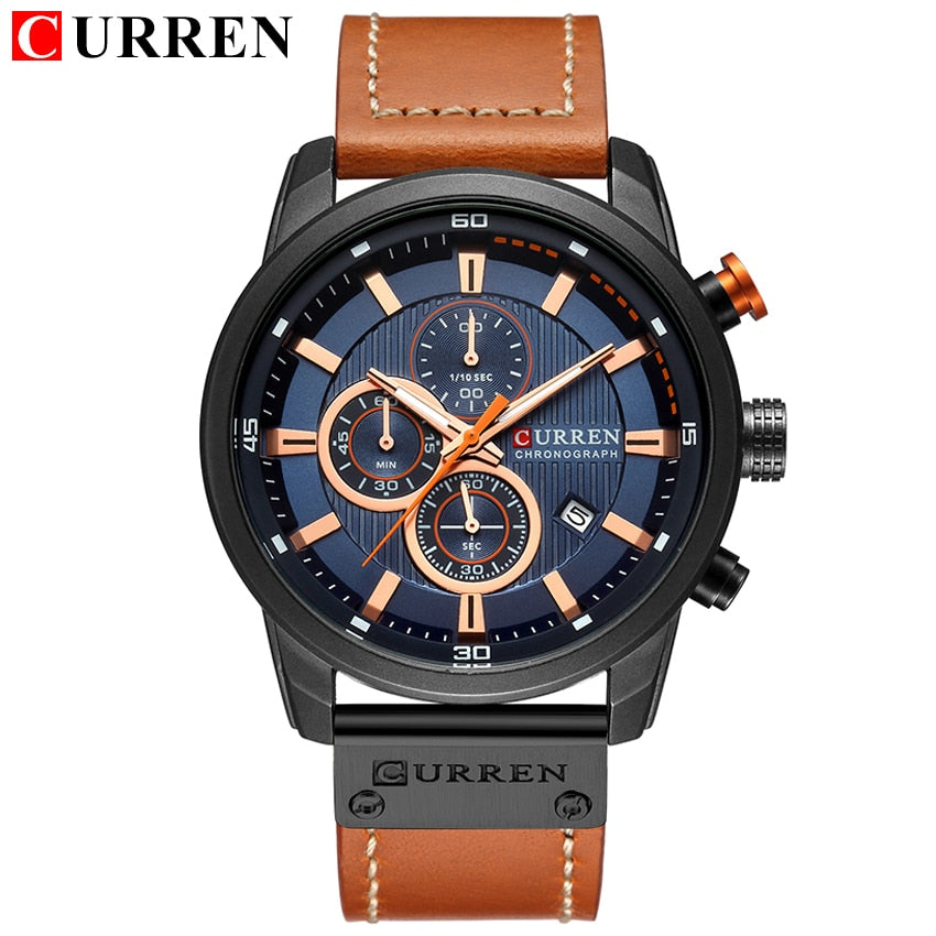 CURREN Mode Date Quartz Hommes