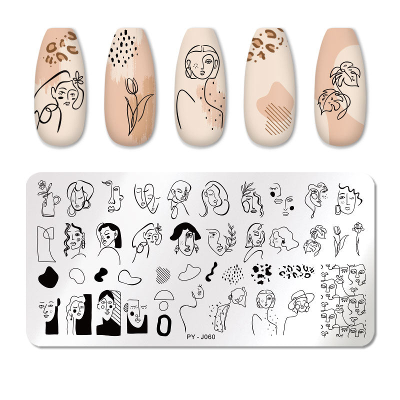 PICT YOU 12*6 cm Nail Art Modèles Estampage Plaque Conception Fleur Animal Verre Température Dentelle Timbre Modèles Plaques Image