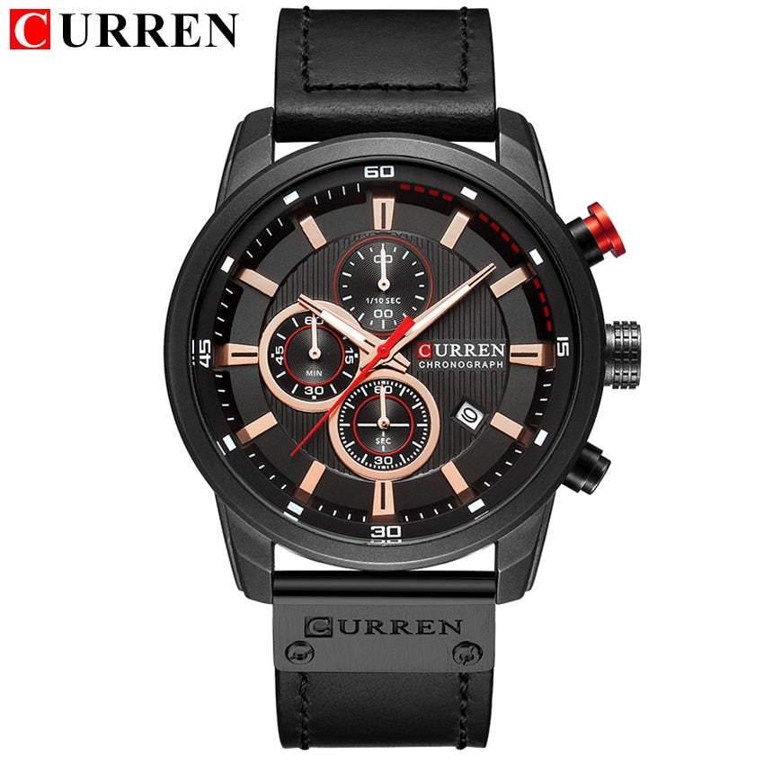 CURREN Mode Date Quartz Hommes