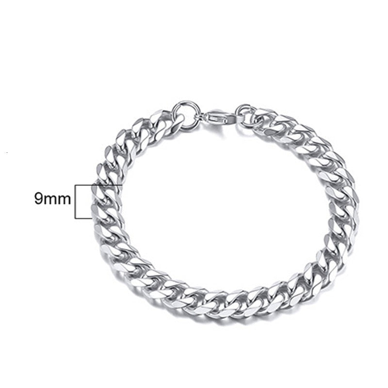 Curb Cuban Link Chain Bracelet