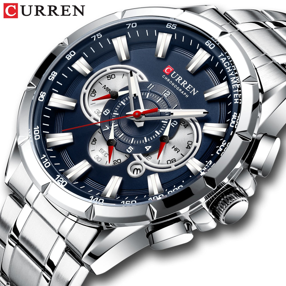 CURREN Nouveau chronographe sport décontracté