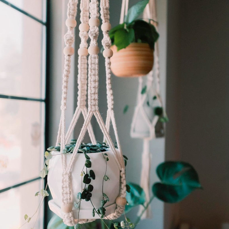 Macrame Plant Hanger Baskets Flower Pots