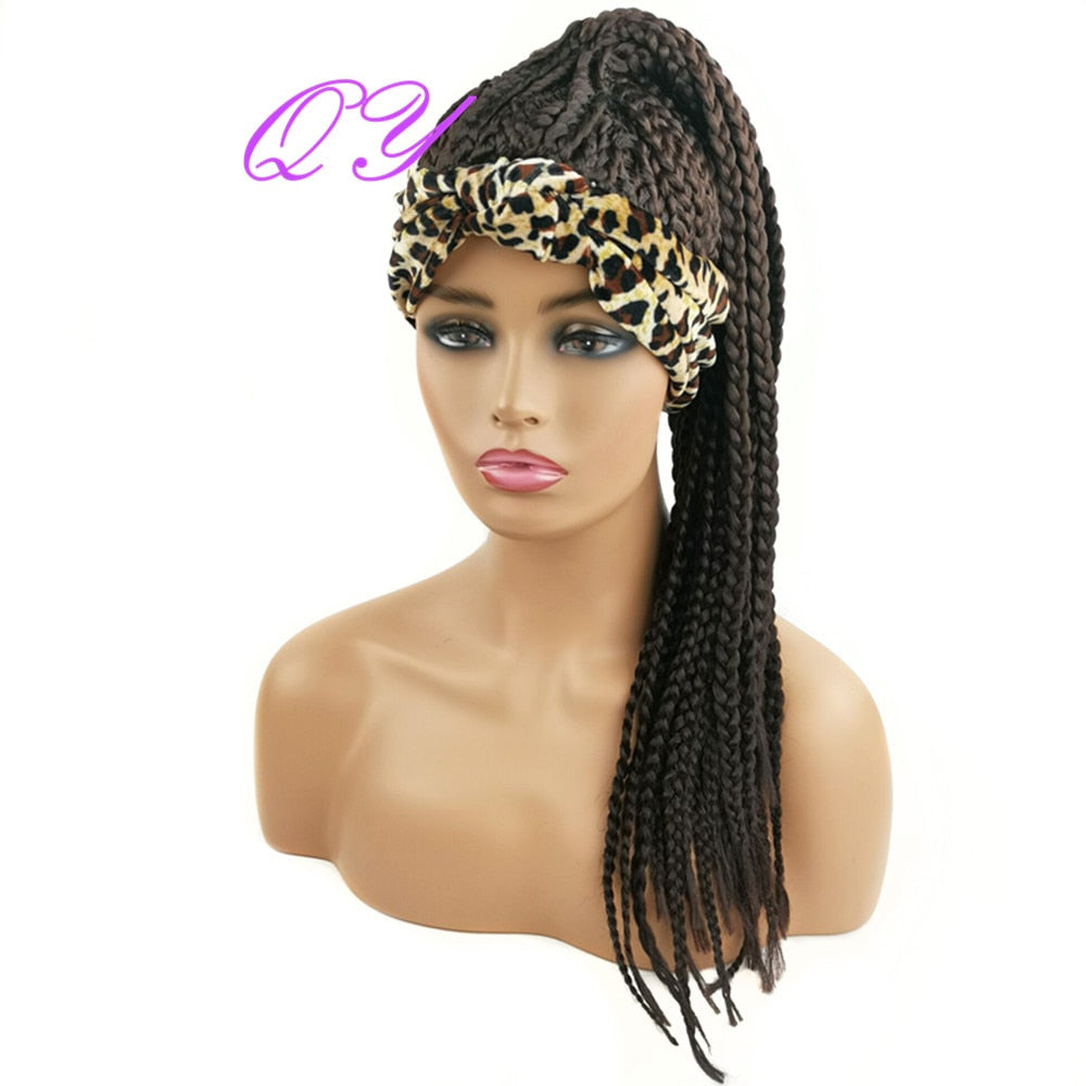 QY Hair Big Afro Kinky Curly Headband Wigs