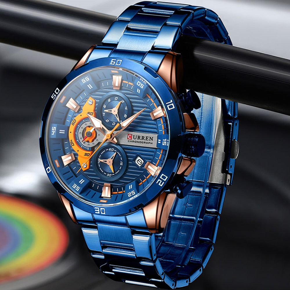 CURREN Nouvelles Montres Homme Chronographe