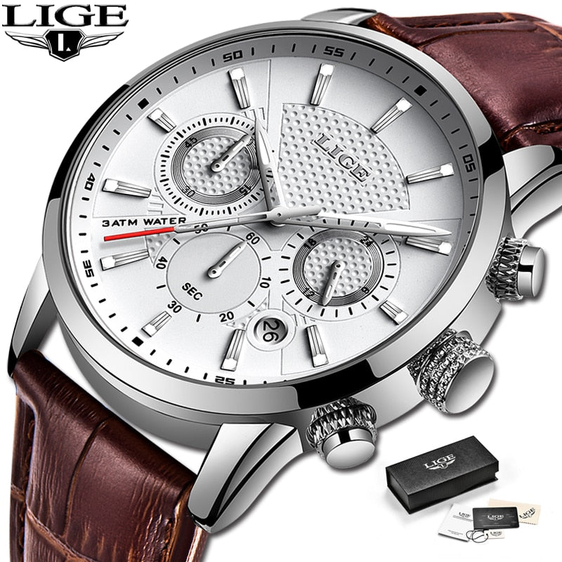 2022 New Mens Watches LIGE Top Brand