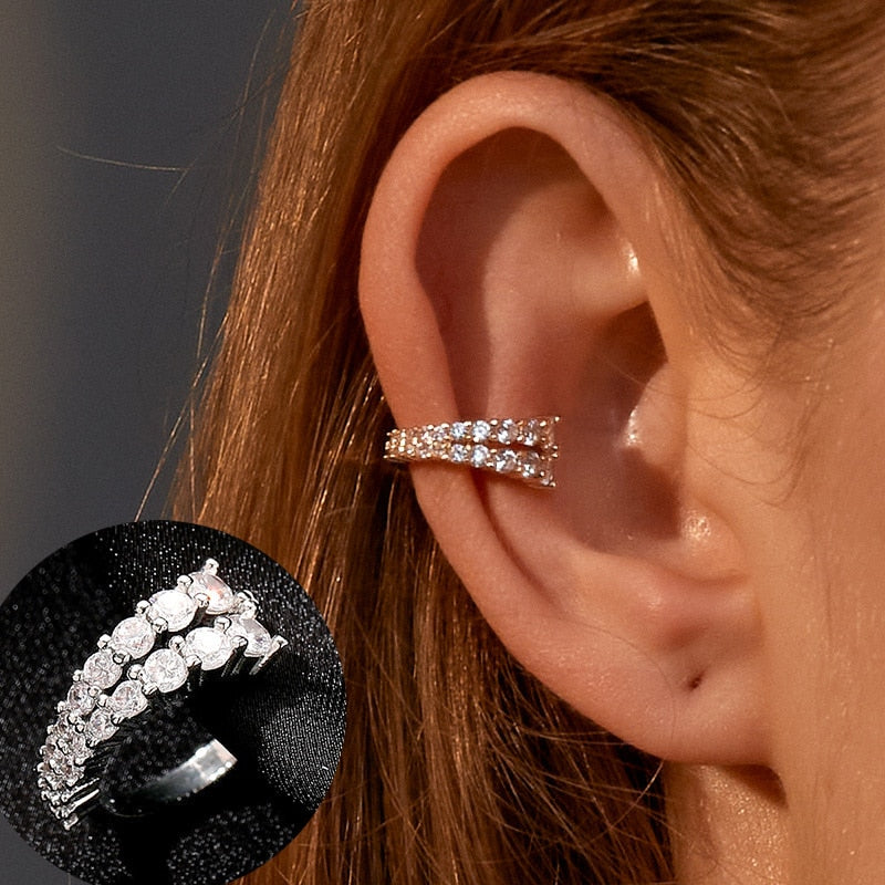 Boucle d'oreille en métal doré ZYZQ 1PC