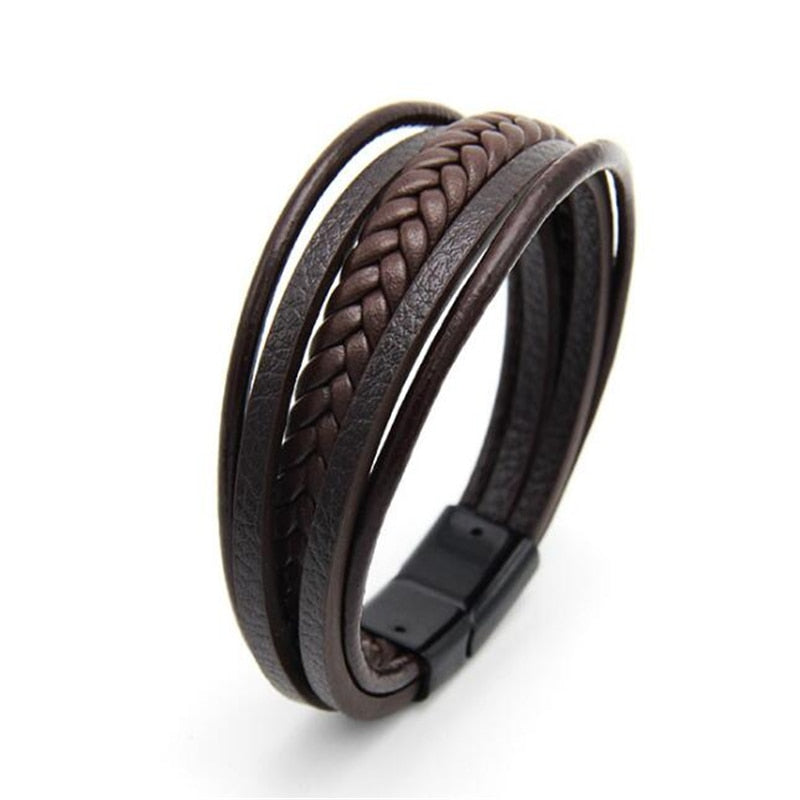 ZOSHI Trendy Genuine Leather Bracelets