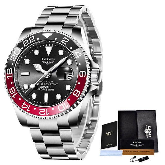 LIGE Top Brand Luxury Fashion Diver