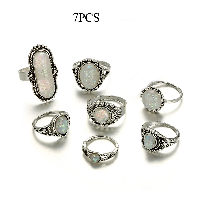 Tocona Vintage Antique Silver Rings