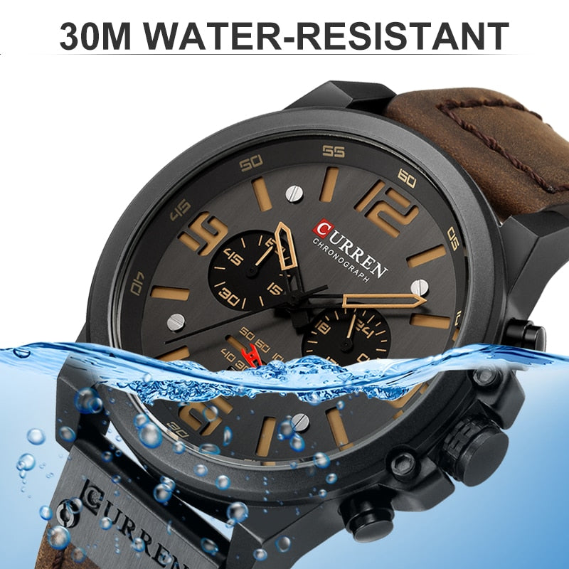 CURREN Mens Watches Top Luxury Brand