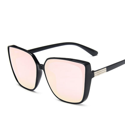 Lunettes de soleil surdimensionnées à la mode en plastique Cat Eye