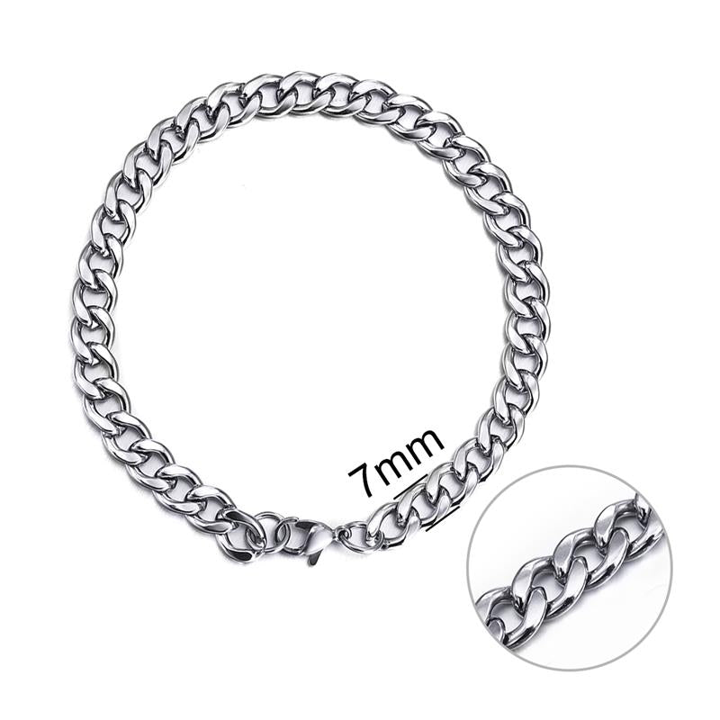 Jiayiqi 3-11 mm Men Chain Bracelet