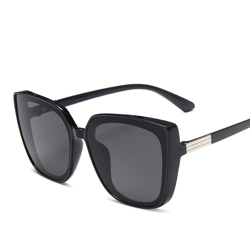 Fashion Plastic Cat Eye Oversized Sunglasses