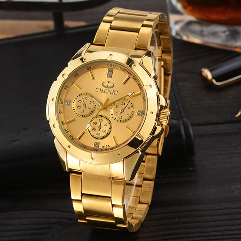 CHENXI Luxury Gold Men's Watches