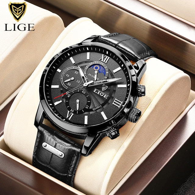 2022 New Mens Watches LIGE Top Brand Luxury