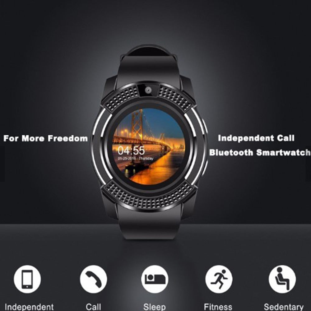 V8 Smart Watch Bluetooth Call Fitness