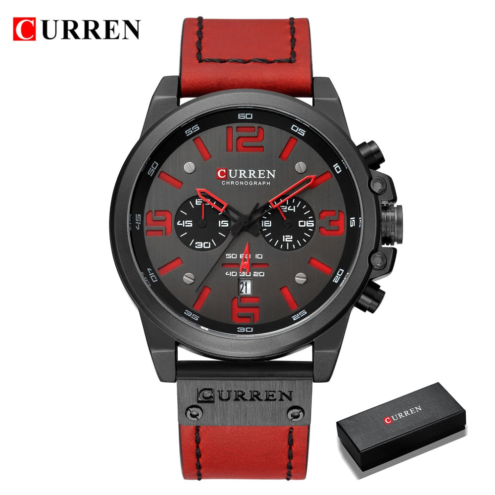 CURREN Montres Homme Top Marque de Luxe