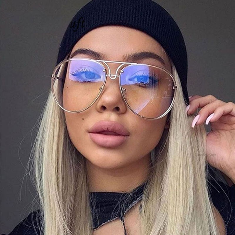 Fashion Pilot Sunglasses Women Oversized