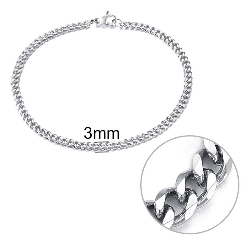 Bracelet Chaîne Homme Jiayiqi 3-11 mm