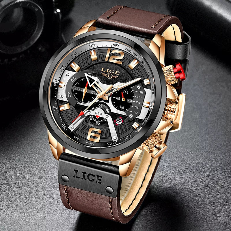 2022 New Mens Watches LIGE Top Brand