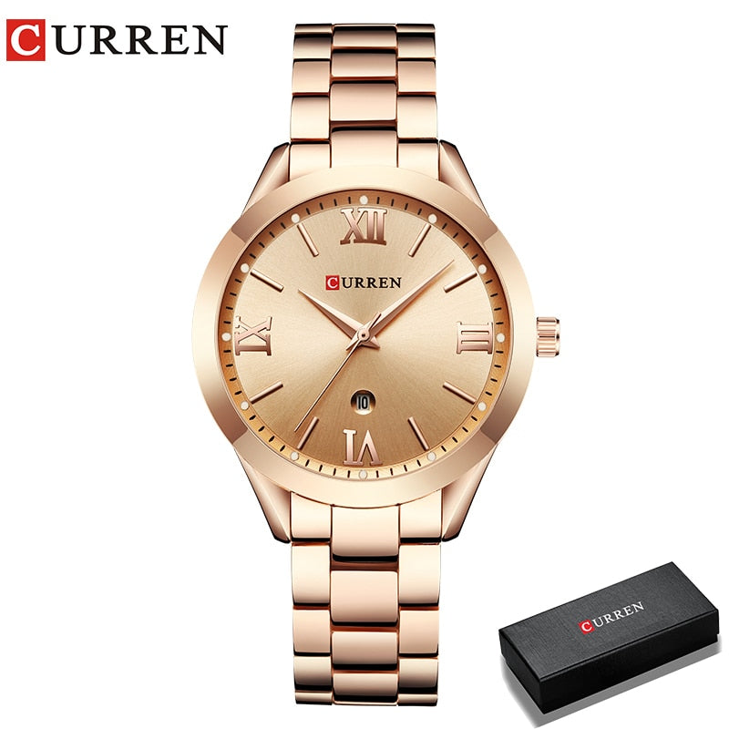 CURREN Montre en Or Femme