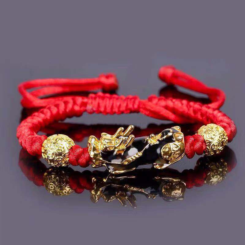 Feng Shui Obsidian Stone Beads Bracelet