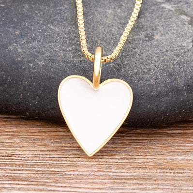 Romantic Heart Couple Necklace