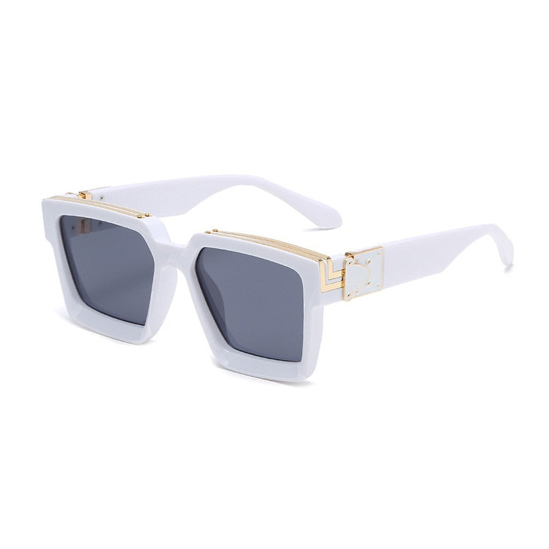 SHAUNA Retro Square Sunglasses