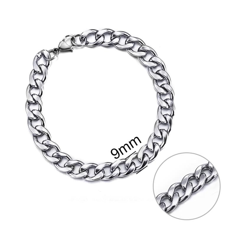 Jiayiqi 3-11 mm Men Chain Bracelet