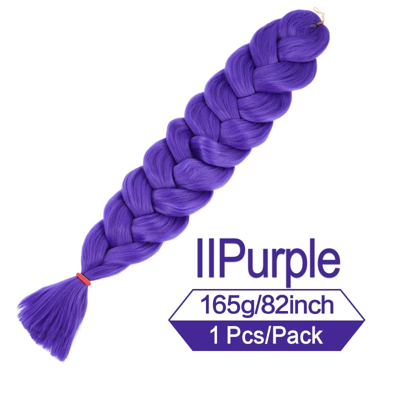 82 Inch 165g/Pack Synthetic Crochet Hair