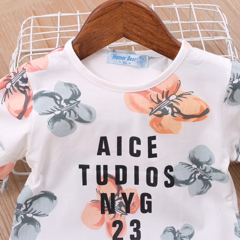 Ensembles de vêtements pour filles 2T T-Shirt + Denim