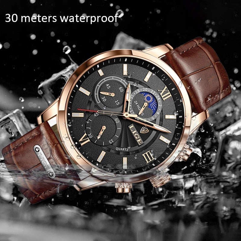 2022 LIGE Men Watches Top Brand Luxury