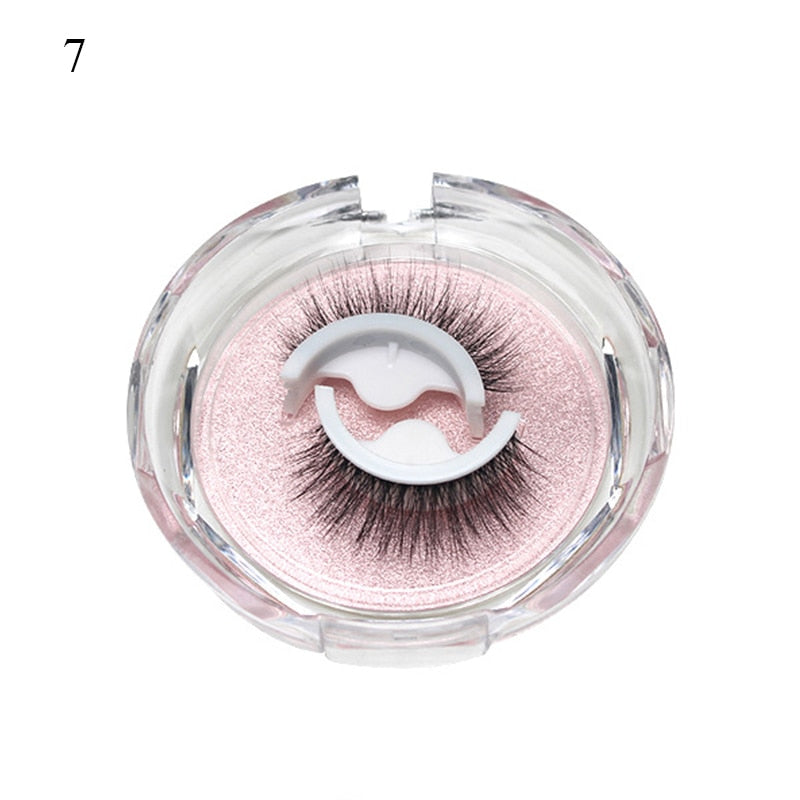 1Pair Reusable Self-adhesive False Eyelashes