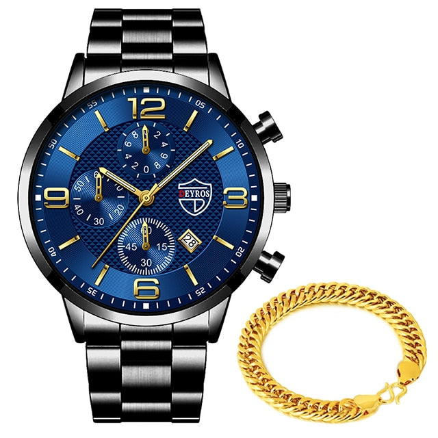 Luxury Mens Gold Bracelet & Watches