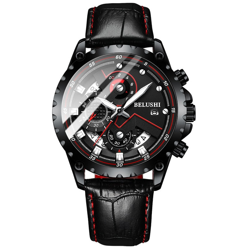 BELUSHI Montres Homme Acier Inoxydable