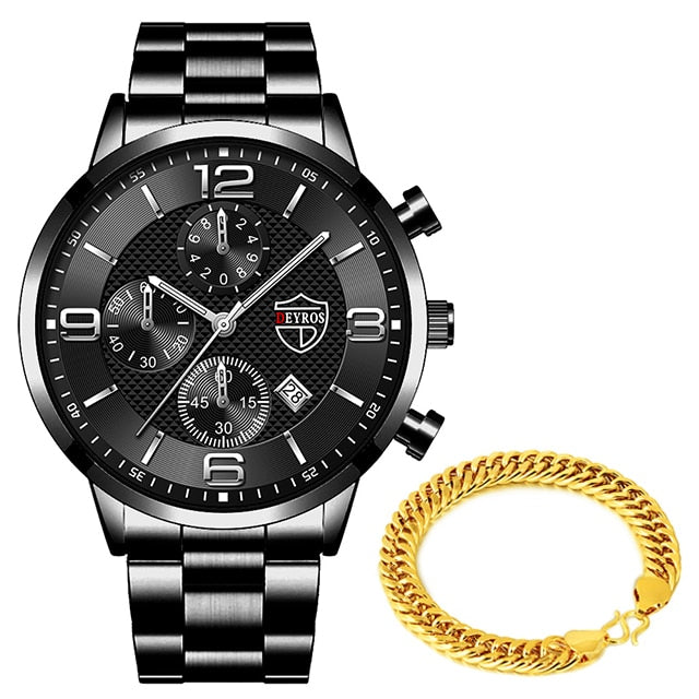 Bracelet et montres de luxe en or pour hommes