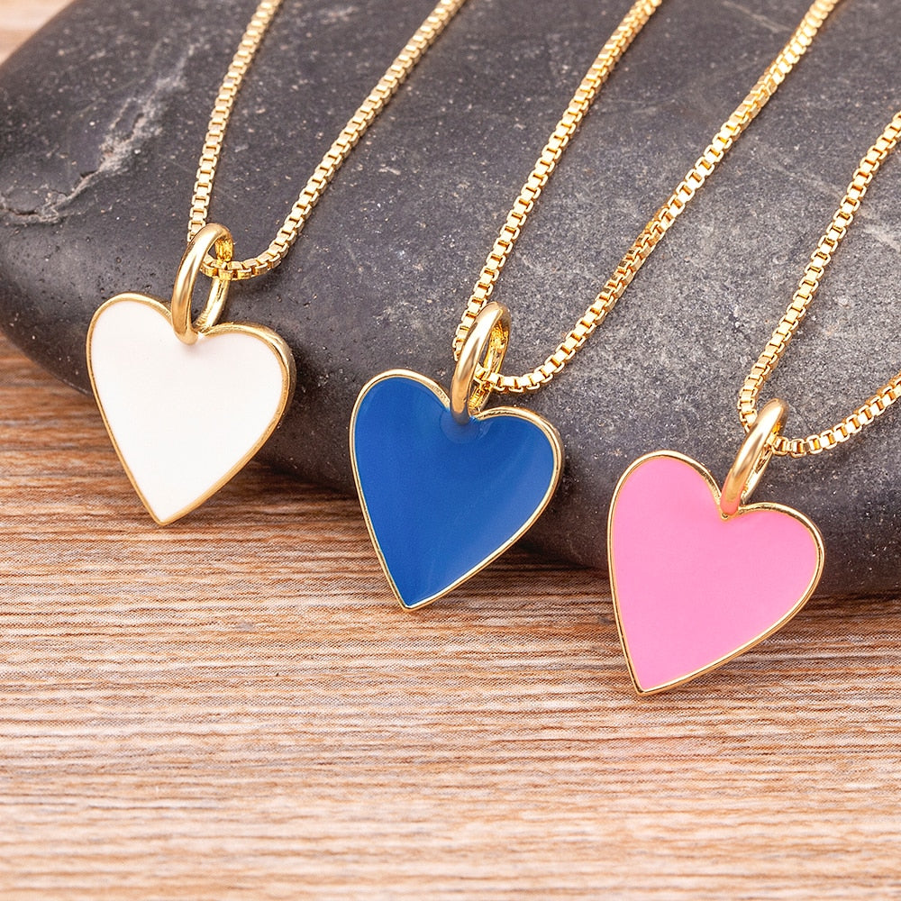 Romantic Heart Couple Necklace