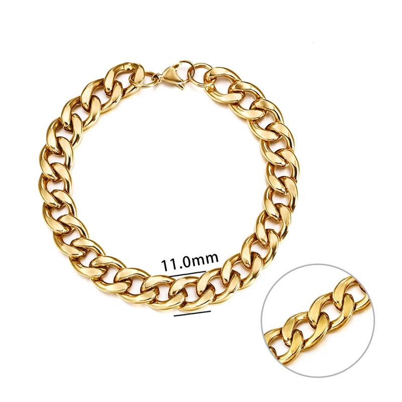 Jiayiqi 3-11 mm Men Chain Bracelet