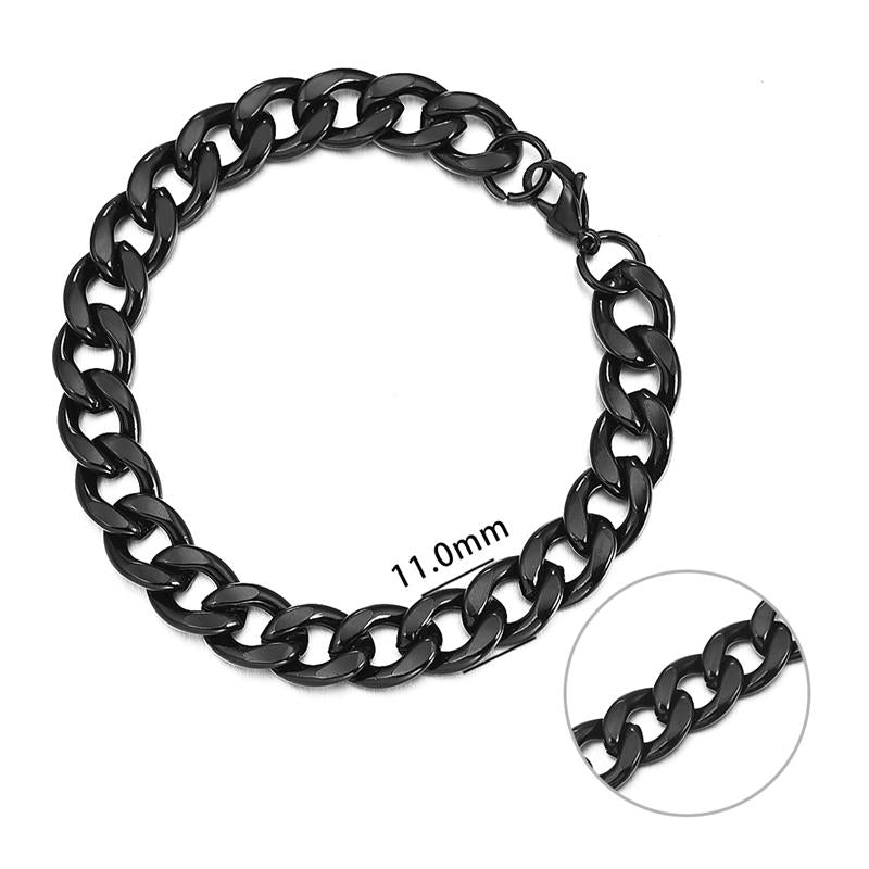 Jiayiqi 3-11 mm Men Chain Bracelet