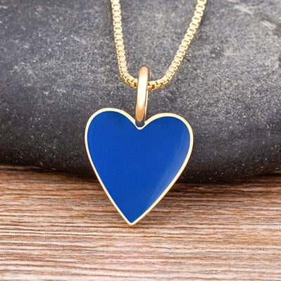 Romantic Heart Couple Necklace