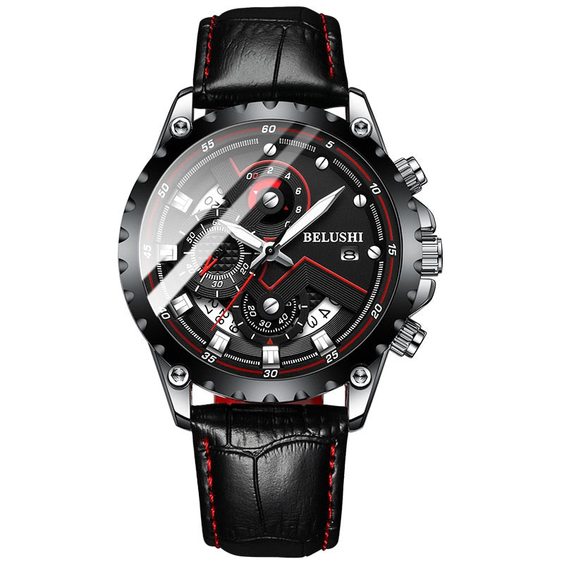 BELUSHI Montres Homme Acier Inoxydable