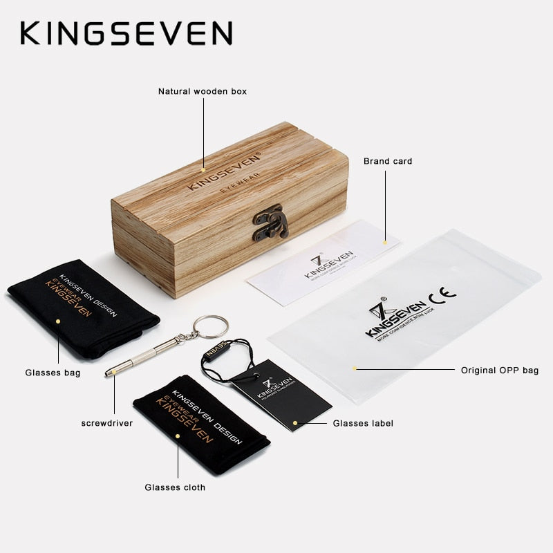 KINGSEVEN Retro Fashion Sunglasses