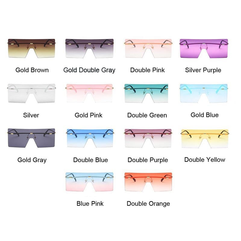 Vintage Square Sunglasses Women