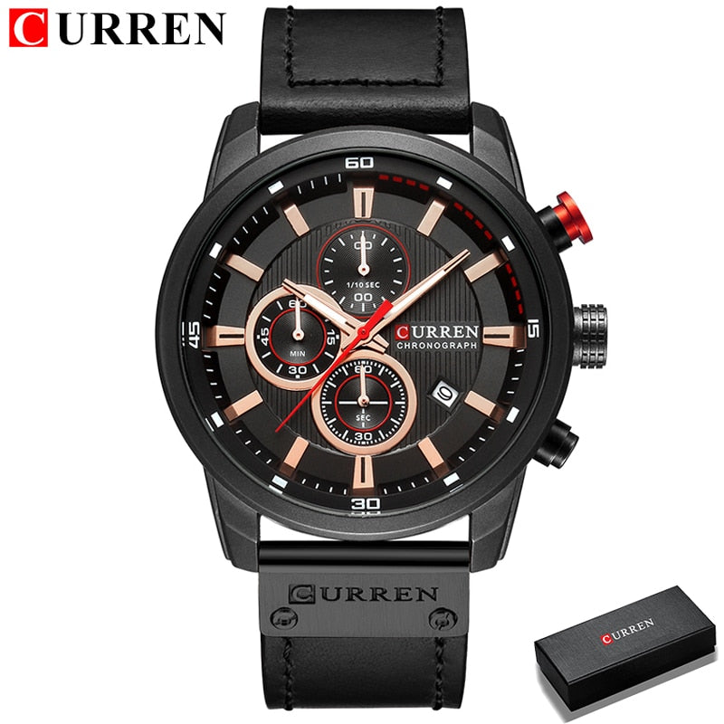 CURREN Mode Date Quartz Hommes